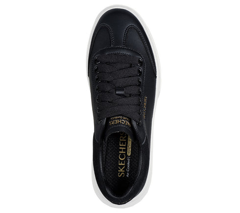 Pantofi sport, dama, SKECHERS CORDOVA CLASSIC-BEST BEHAVIOR 185060-BLK negru, piele ecologica